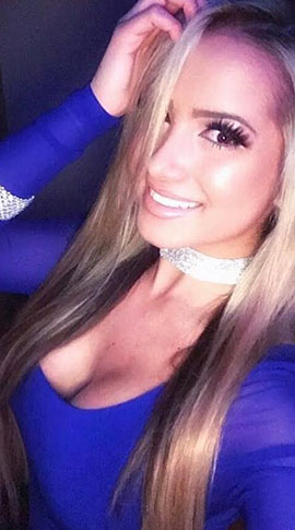 Krystal is a fun young stripper in Las Vegas with a beautiful smile and blonde hair